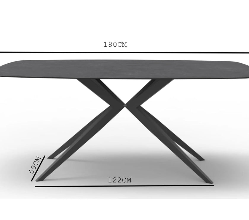 Lago Rectangle Ceramic Dining Table