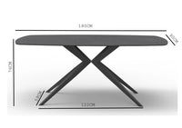 Lago Rectangle Ceramic Dining Table