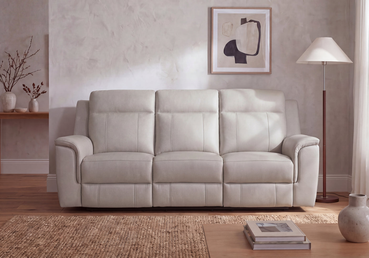 Lily 3 Seater Power Recliner with Drop Down Table