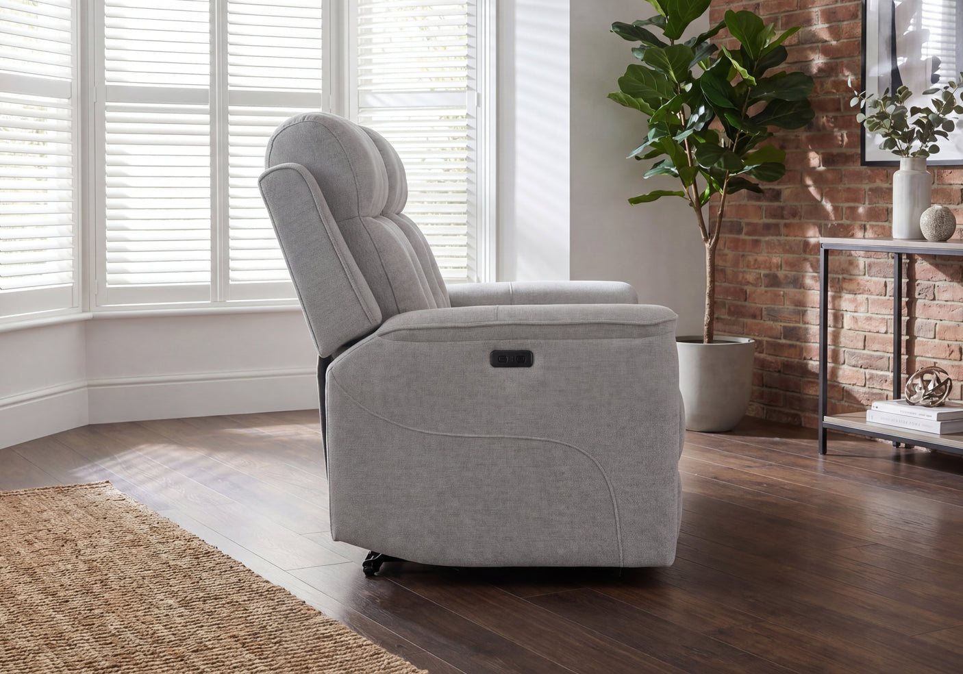 Lily 2 Seater Power Recliner with Console