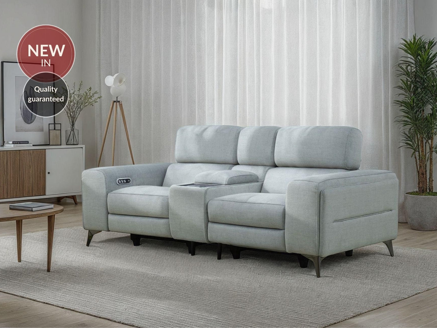 Ricardo 2 Seater Power Recliner with Power Headrest and Console