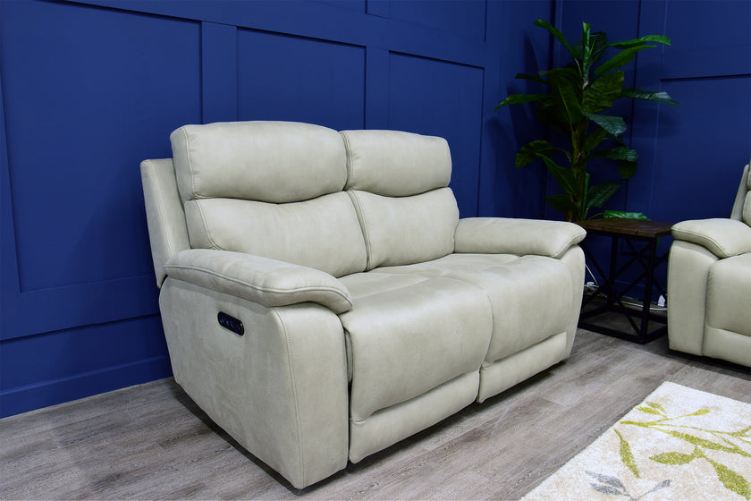 Angled view of the Nice 2 Seater Recliner Sofa in a room