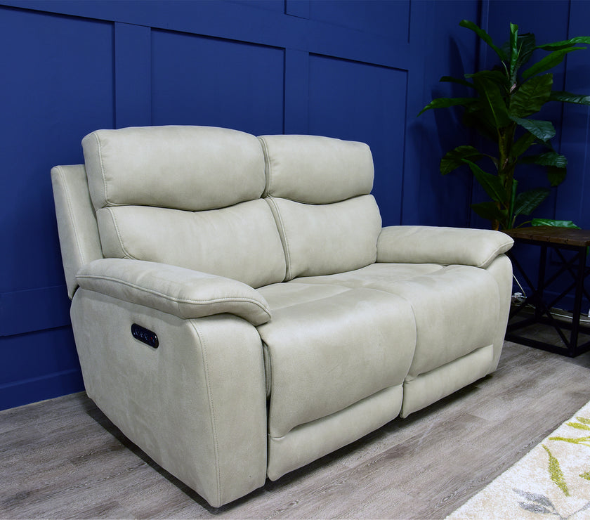 Angled view of the Nice 2 Seater Recliner Sofa in a room