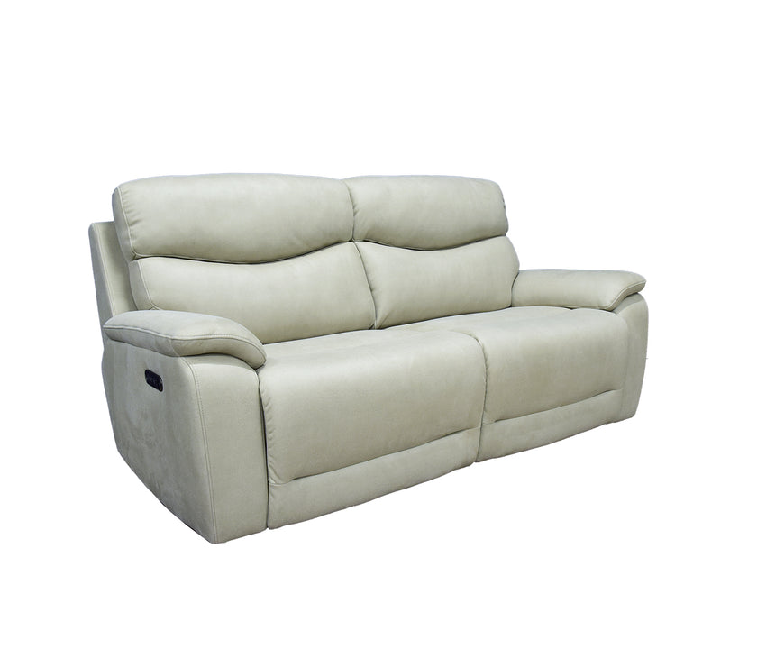 Angled view of the Nice 2 Seater Recliner Sofa against a white background