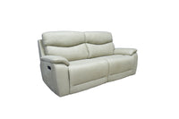 Angled view of the Nice 2 Seater Recliner Sofa against a white background