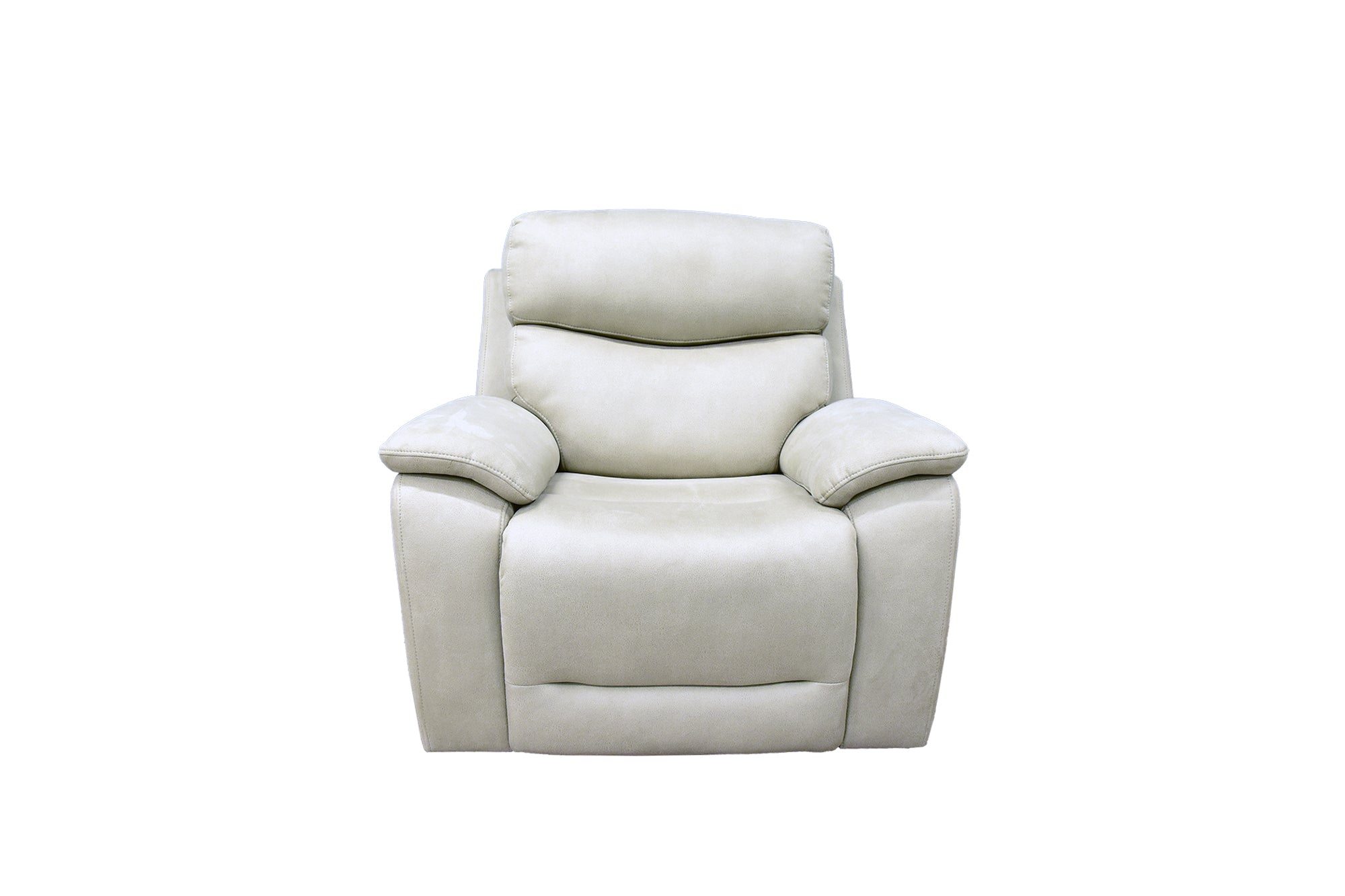 White leather deals power recliner