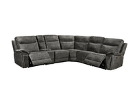 Osaka Modular Corner Recliner Sofa with Console - Grey