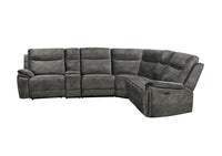 Osaka Modular Corner Recliner Sofa with Console - Grey