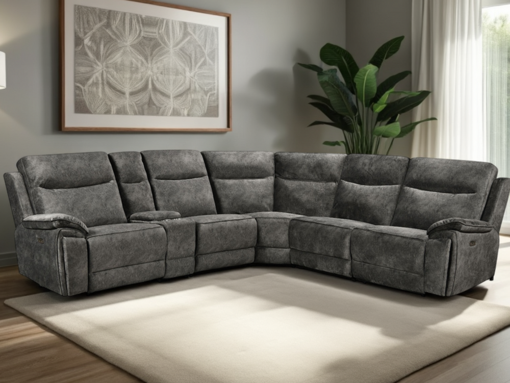 Osaka Modular Corner Recliner Sofa with Console