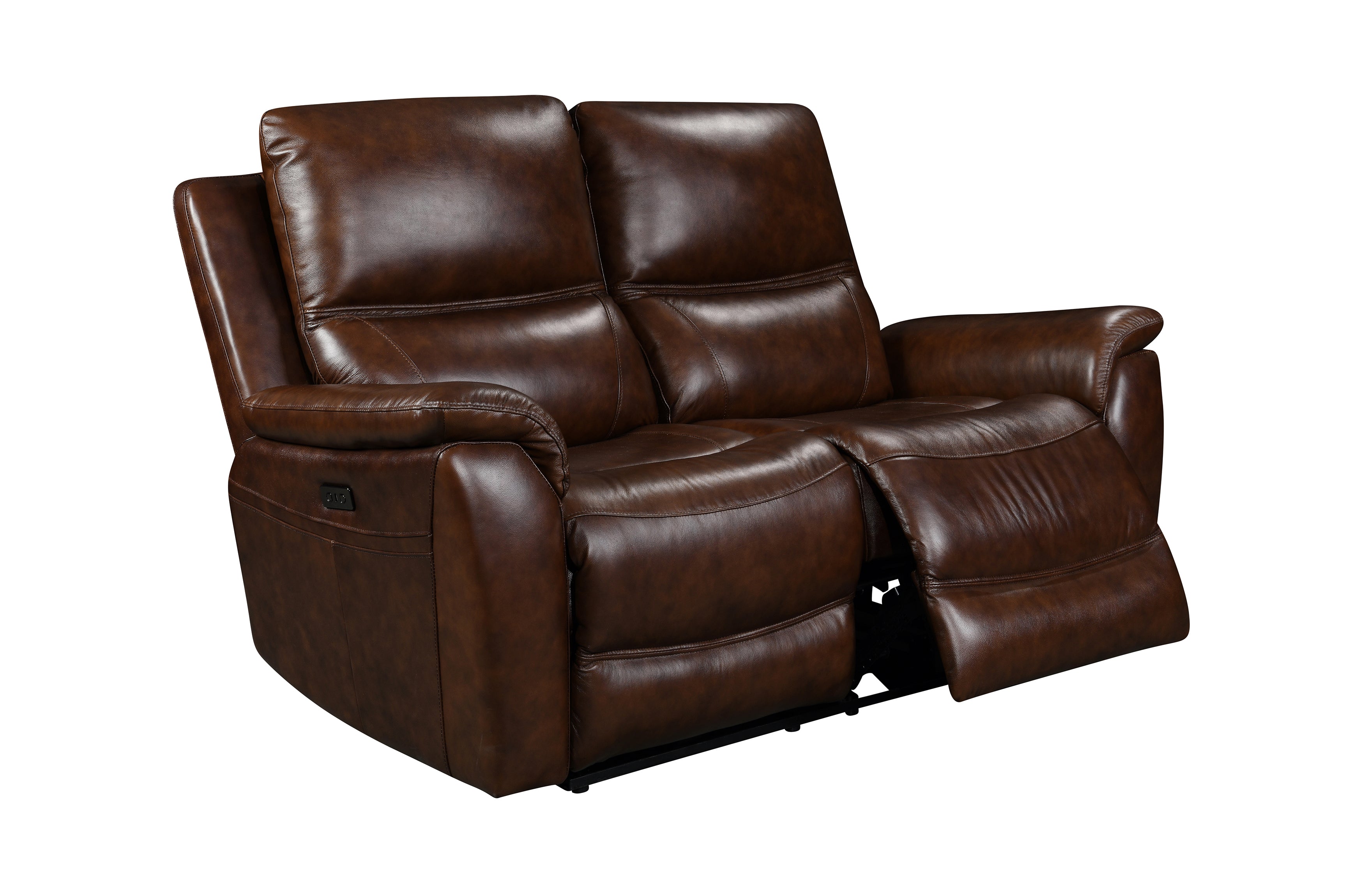 Palermo Leather 2 Seater Sofa with Power Recliner