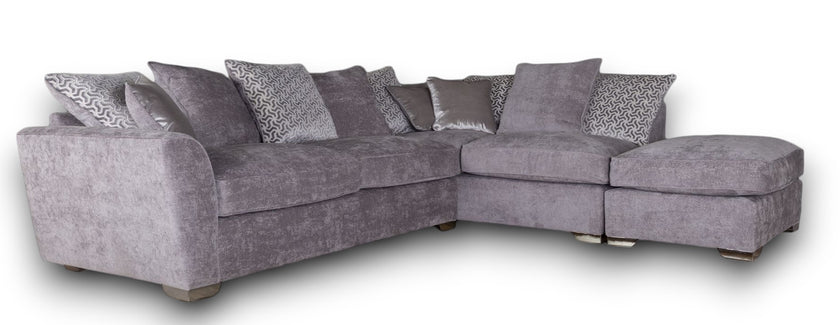 Pendle Right Facing Corner Sofa with Stool (L2/RFC/P)