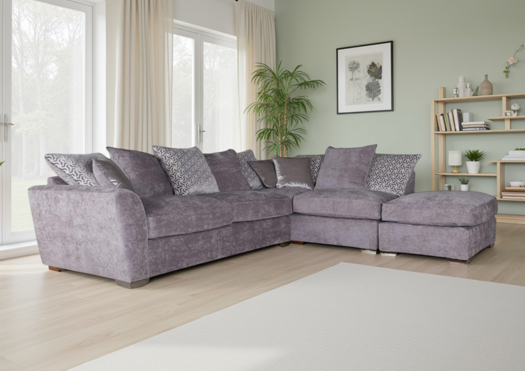 NCF　XL Pendle Corner Sofa with Stool – NCF Living