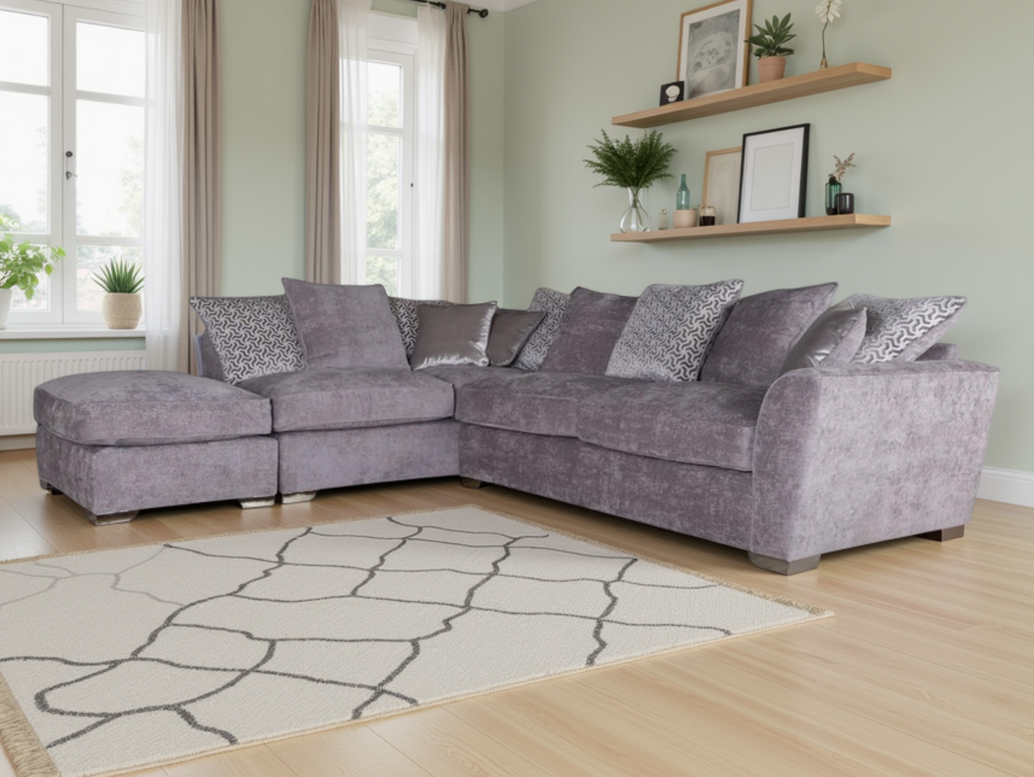 Pendle Corner Sofa with Stool