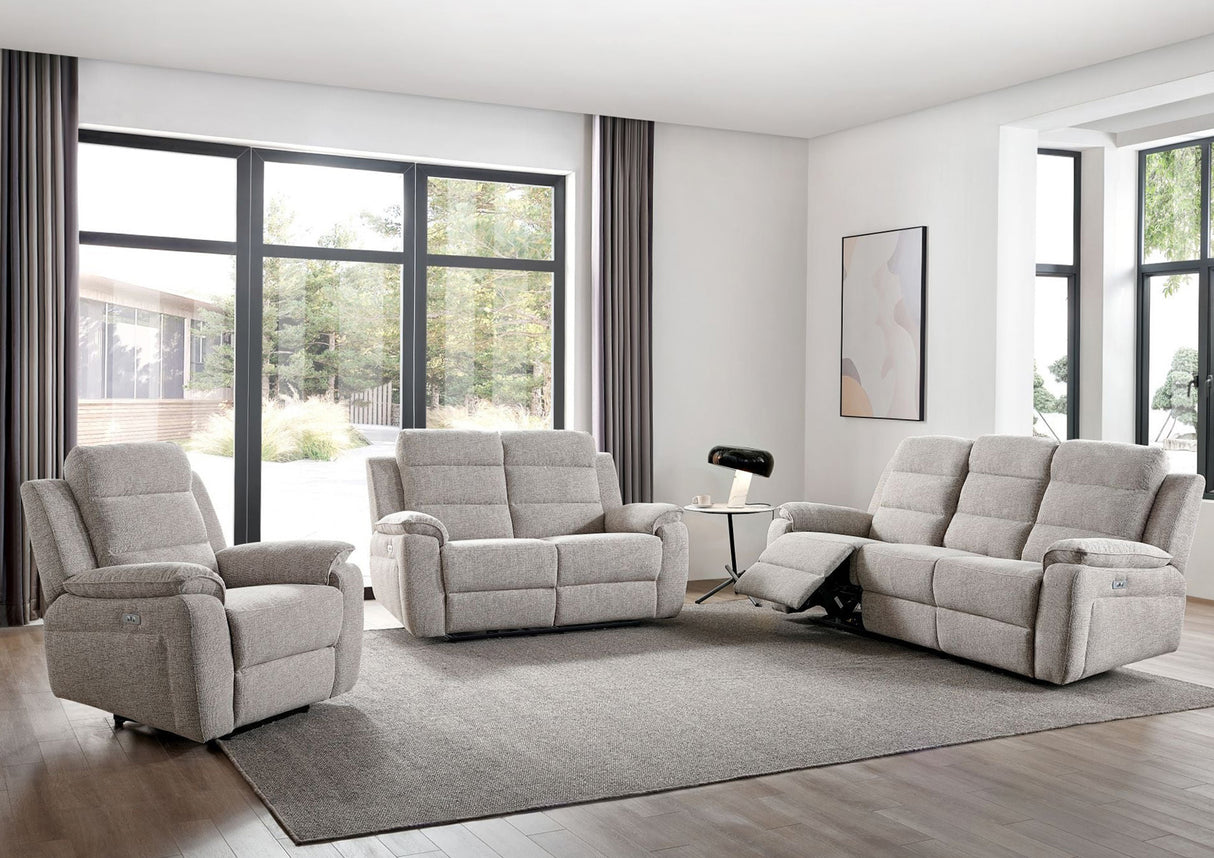 Phoenix 3 Seater Recliner Sofa (Oatmeal)