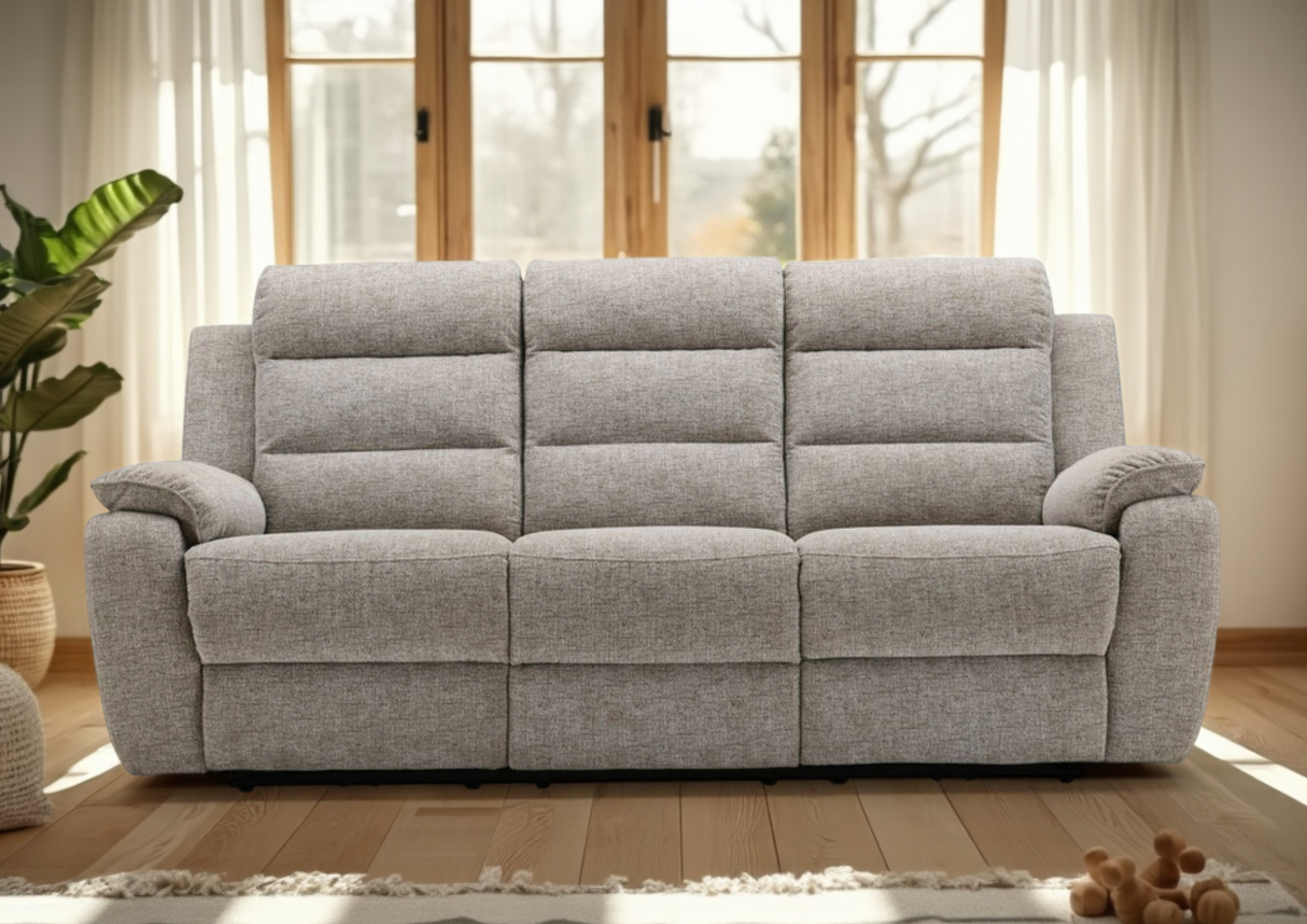 Phoenix 3 Seater Recliner Sofa (Oatmeal)
