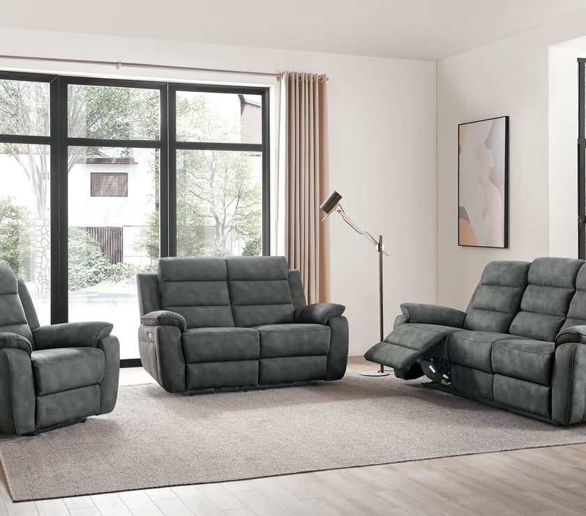 Image of the Phoenix Recliner Sofa Set in a room