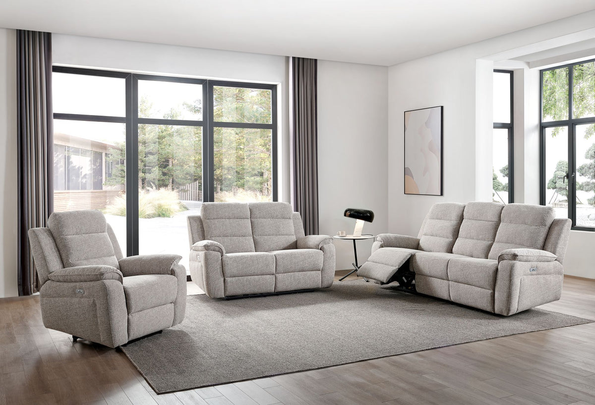 Phoenix 3 Seater Recliner Sofa in Oatmeal - Ultimate Comfort & Style