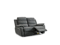 Angled view of the Phoenix 2 Seater Recliner Sofa in its reclined position