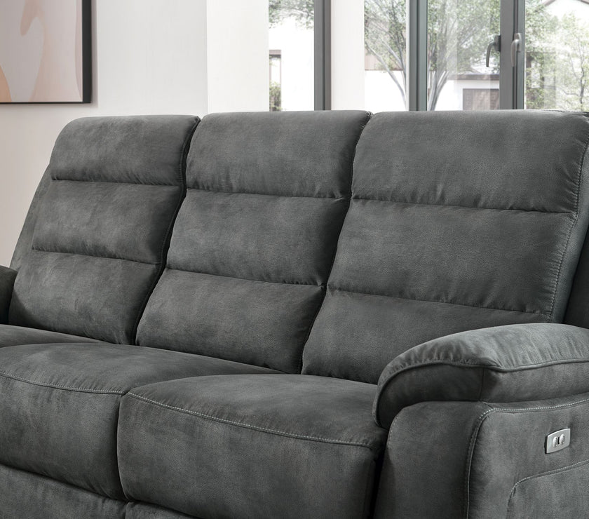 Close up of the Phoenix 3 Seater Recliner Sofa