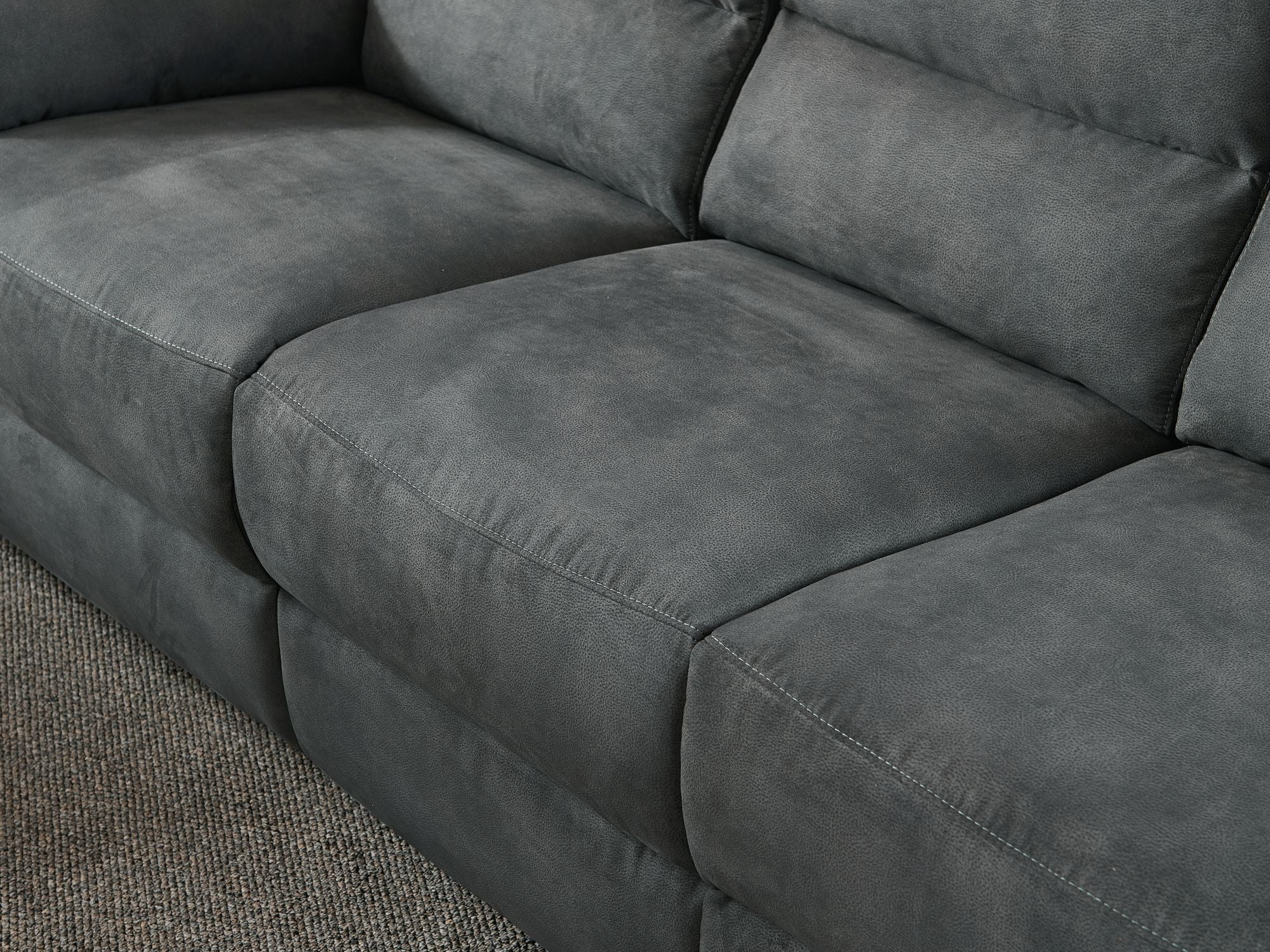 Gray power reclining sofa deals and loveseat