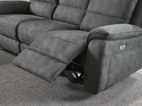 Image of the Phoenix 3 Seater Recliner Sofa in its reclined position