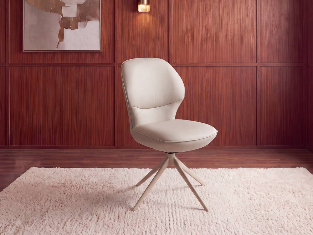 Plaza Extending Dining Table and 4 Swivel Dining Chairs