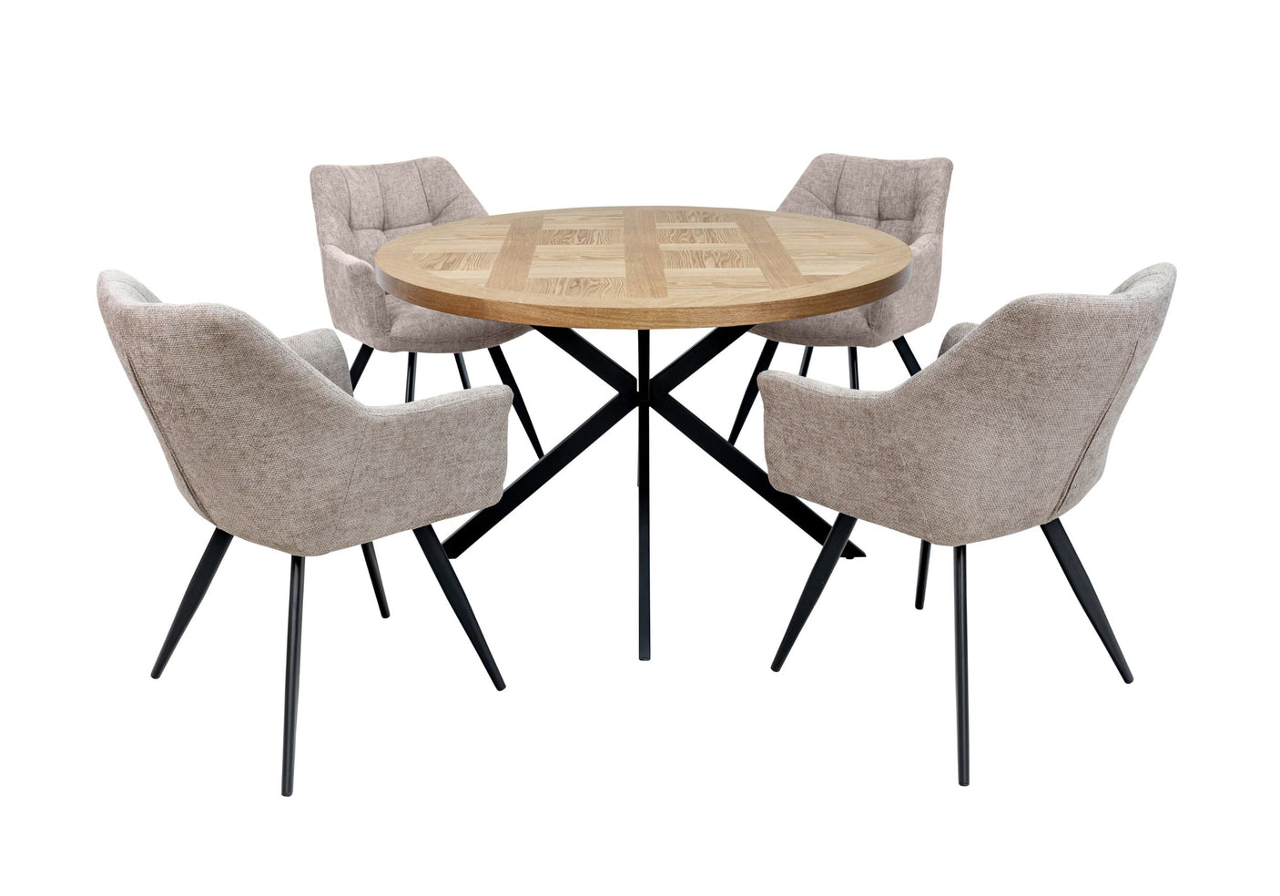 Carlton Dining Table and Four Chairs Set