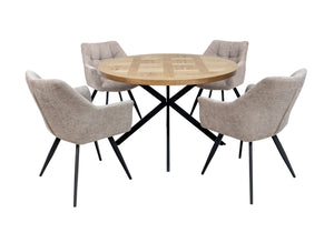 Carlton Dining Table and Four Chairs Set