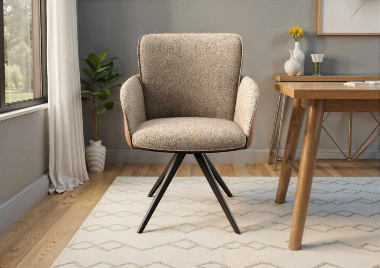 Rosso 360° Auto-Return Swivel Dining Chair