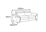 Hugo 3-Seater Power Recliner Sofa