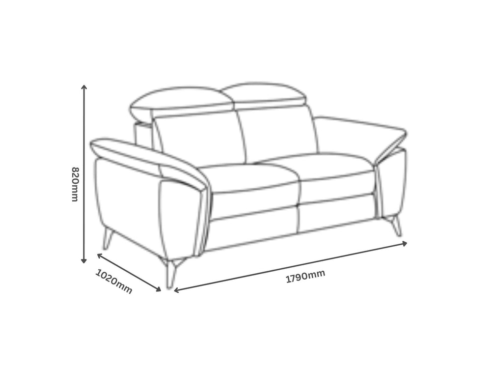 Hugo 2-Seater Static Sofa