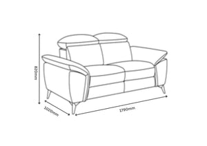Hugo 2-Seater Static Sofa
