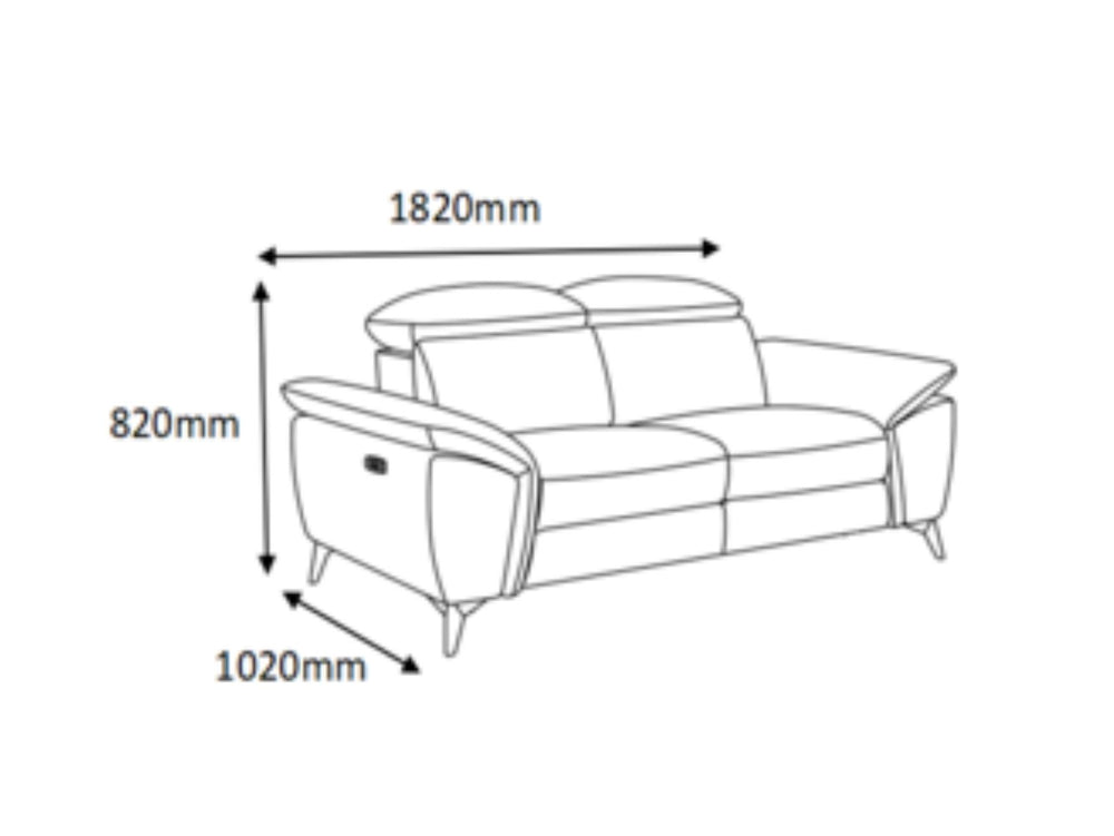 Hugo 2-Seater Power Recliner Sofa