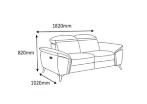 Hugo 2-Seater Power Recliner Sofa