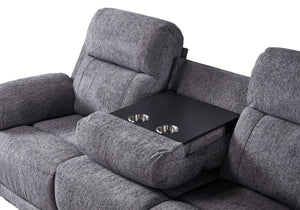 Chloe 3-Seater Power-Recliner with Drop-Down Table