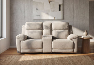 Chloe 2 Seater Power Recliner Sofa with Console