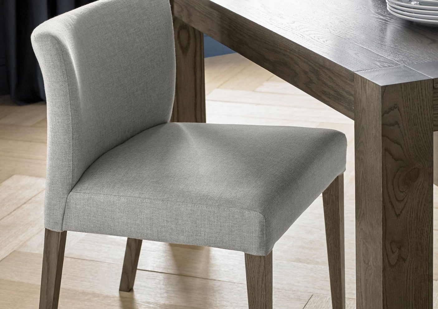 Set of 2 Turner Dark Oak Low Back Dining Chairs