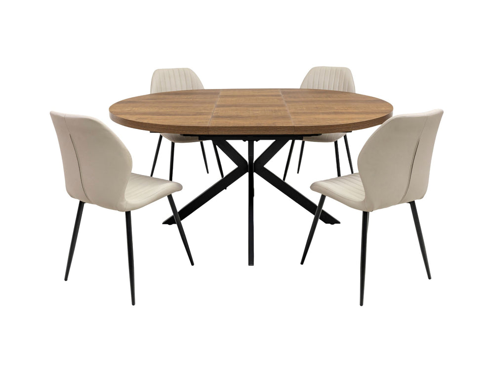 Pandora Dining Table and Four Chairs Set