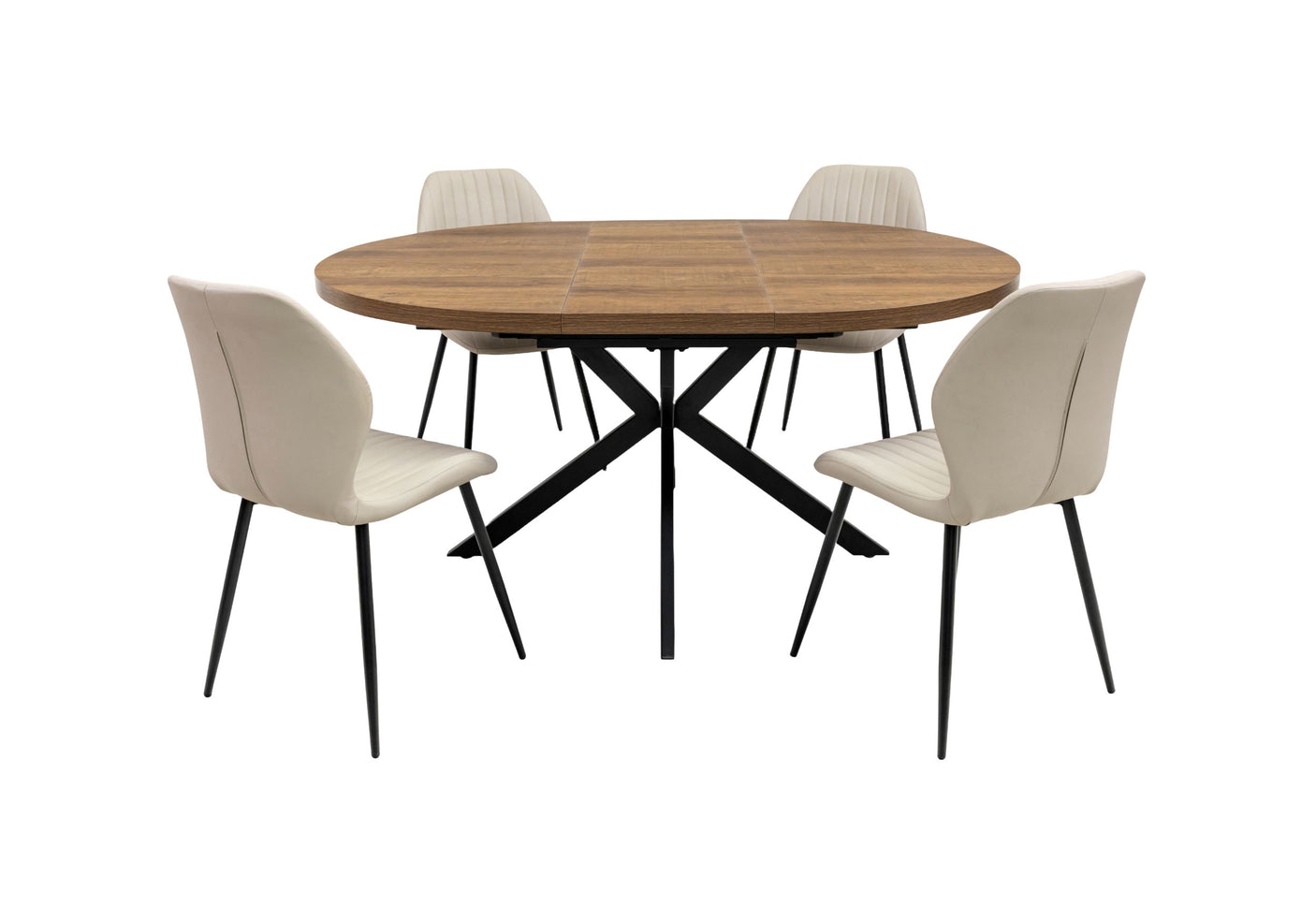 Pandora Dining Table and Four Chairs Set