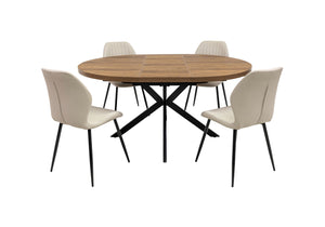 Pandora Dining Table and Four Chairs Set
