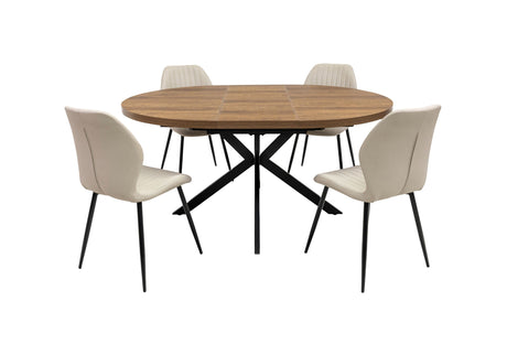 Pandora Dining Table and Four Chairs Set