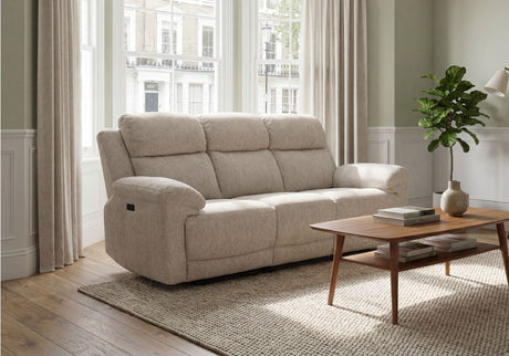 Chloe 3 Seater Power Recliner Sofa with Drop-Down Table