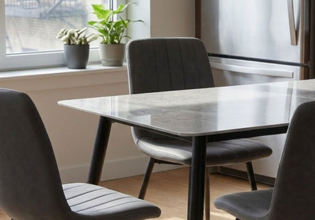 Riley Dining Table with Four Chairs Set