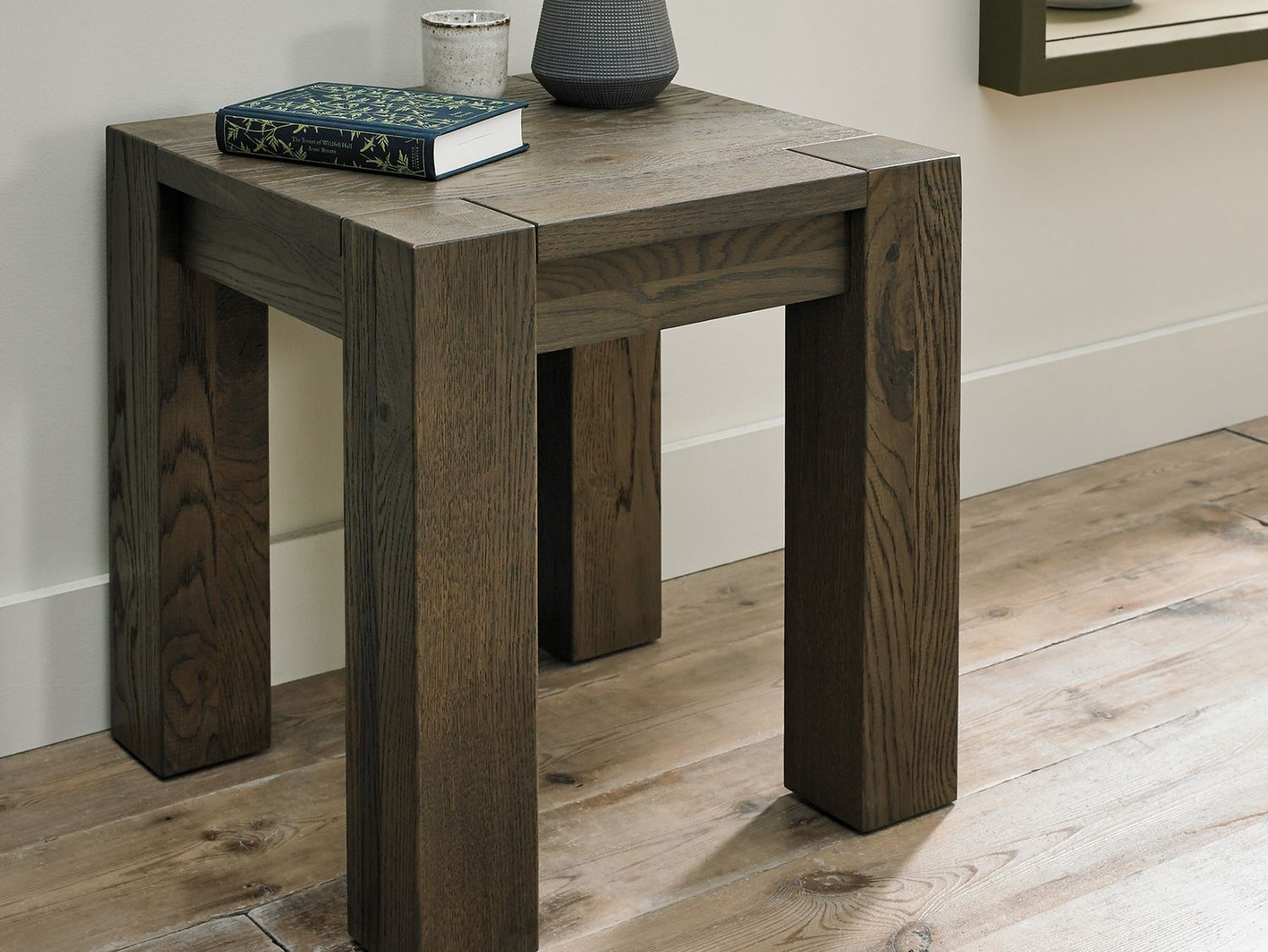 Landon Fumed Oak Lamp Table