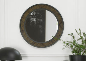 Elliot Fumed Oak Wall Mirror