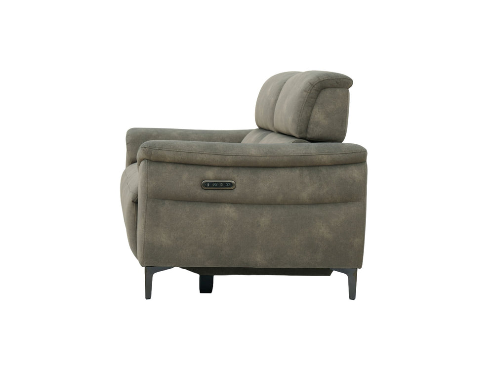 Tech Sofa 2 Seater Telescopic Power Headrest/Recliner