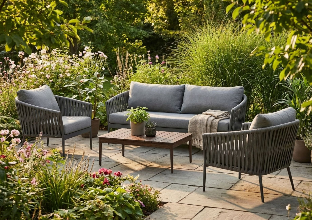 Wicker Garden 3 Seater and 2 x Chair Sofa Set