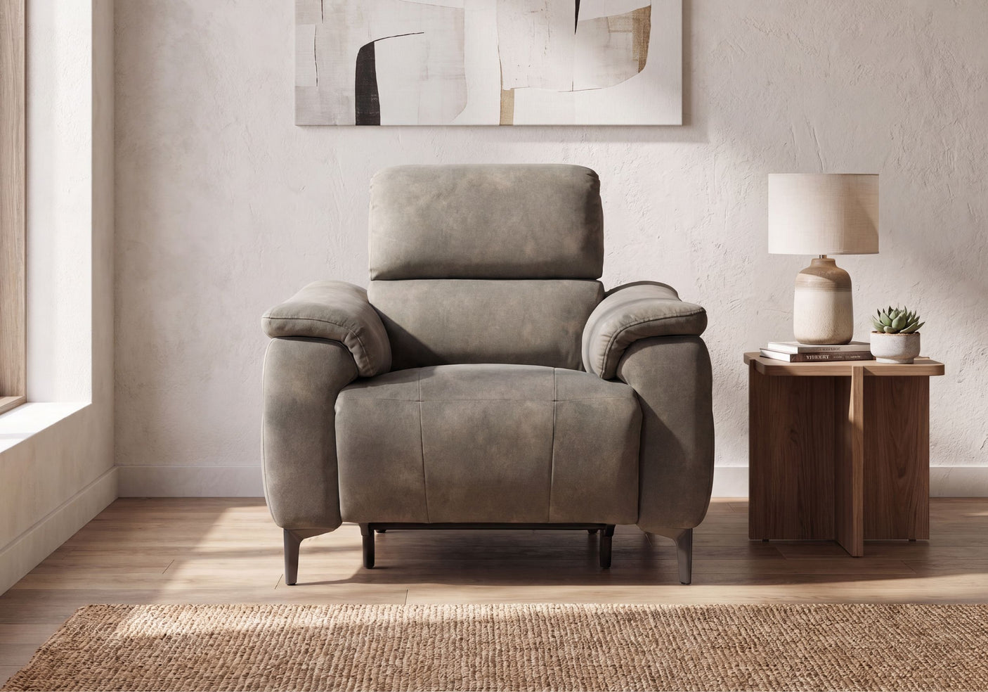 Tech Sofa Armchair Power Headrest/Recliner