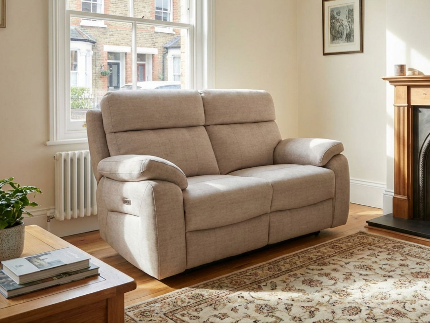 Hunter 2-Seater Power Recliner with Power Headrest