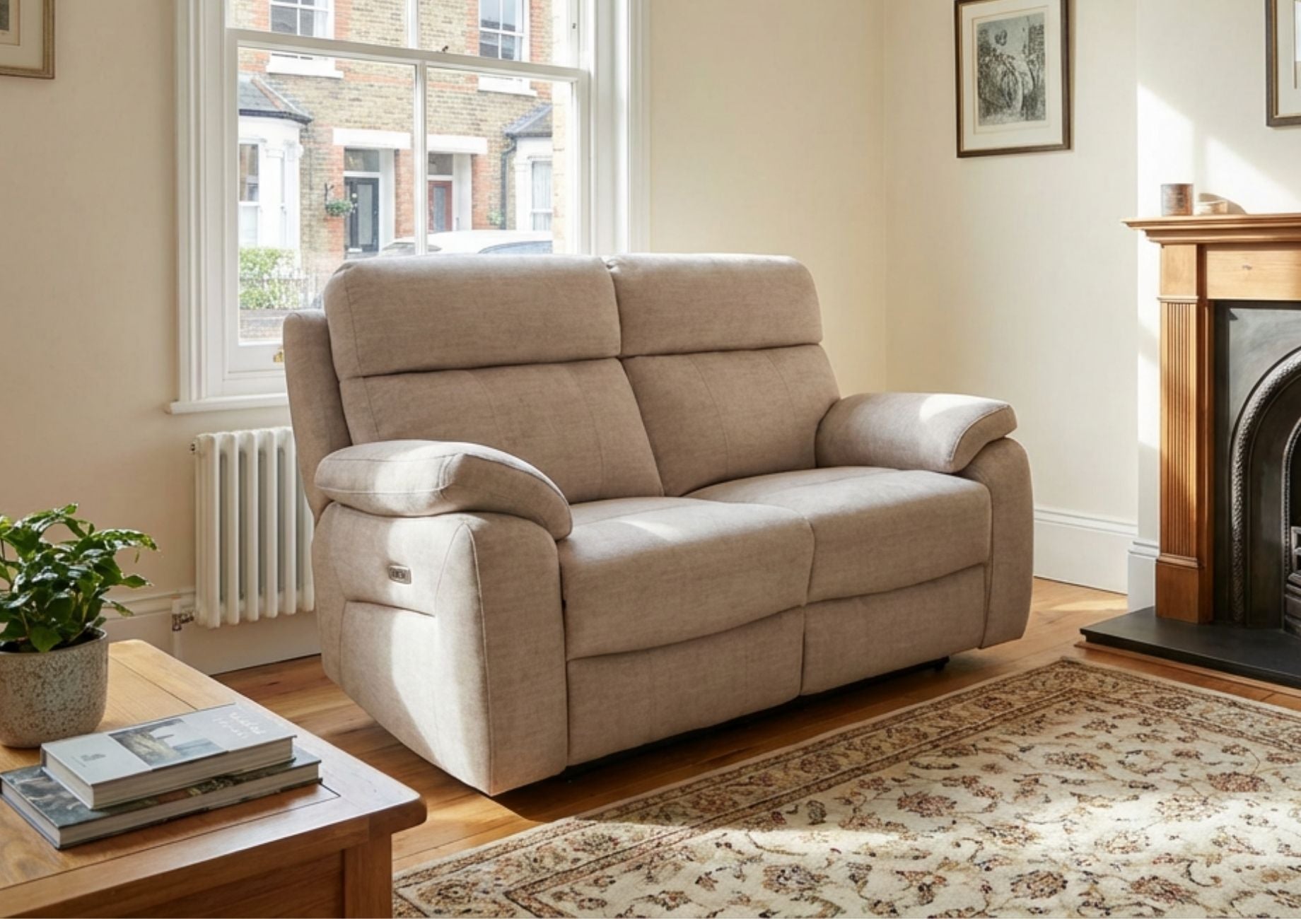 Hunter 2-Seater Power Recliner with Power Headrest